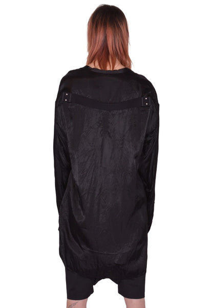 RICK OWENS MEN CONCORDIAN SHIRT BLACK SS26 | DOSHABURI Online Shop