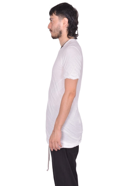 RICK OWENS MEN DOUBLE DOUBLE LAYERED T-SHIRT MILKFW25 | DOSHABURI Shop