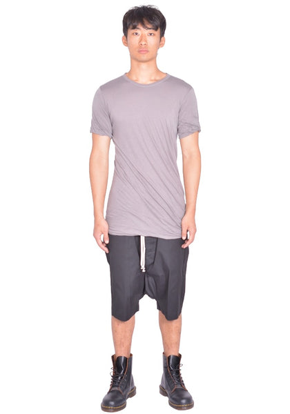 RICK OWENS MEN DOUBLE LAYERED T-SHIRT STEEL FW26 | DOSHABURI Shop