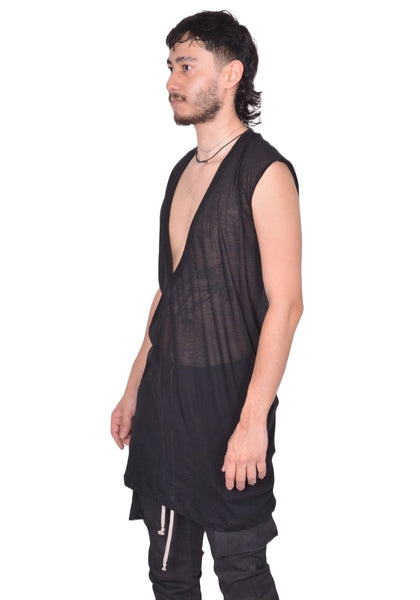 RICK OWENS MEN DYLAN T-SHIRT BLACK FW25 | DOSHABURI Shop