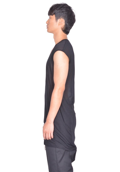 RICK OWENS MEN DYLAN T-SHIRT BLACK FW26 | DOSHABURI Online Shop