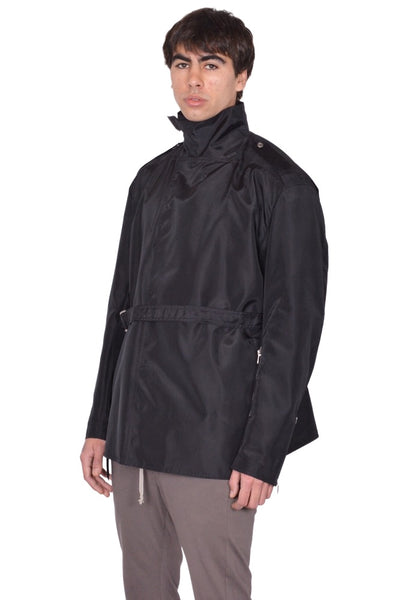 RICK OWENS MEN EMPLE CABAN JACKET BLACK SS26 | DOSHABURI Shop