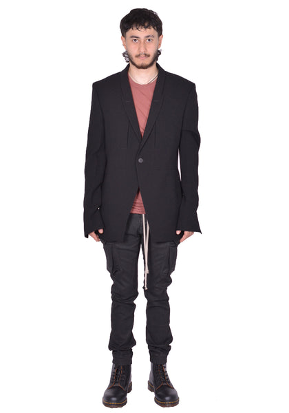 RICK OWENS MEN FOGPOCKET JACKET BLACK FW25 | DOSHABURI Shop