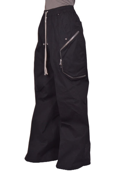 RICK OWENS MEN HEIZER BELAS PANTS BLACK SS26 | DOSHABURI Online Shop
