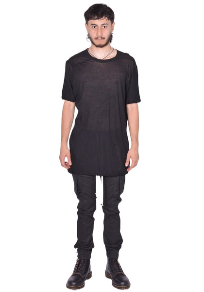 RICK OWENS MEN LEVEL T－SHIRT BLACK FW25 ｜ DOSHABUR Online Shop