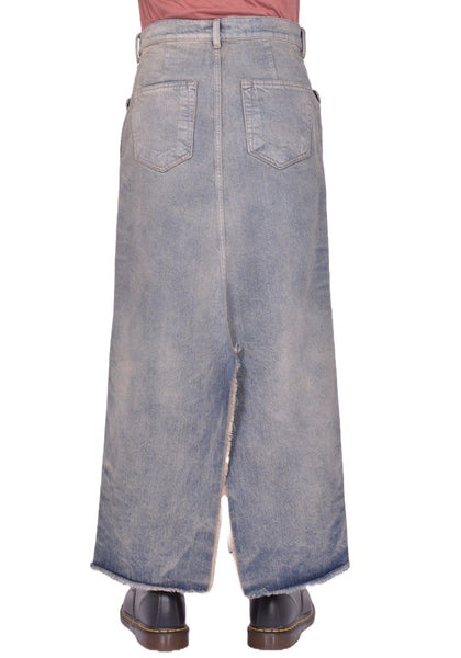 RICK OWENS MEN LONG SLIVERED SKIRT DIRTY HUSTLER FW25 | DOSHABURI Shop