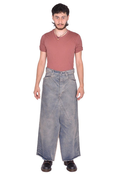 RICK OWENS MEN LONG SLIVERED SKIRT DIRTY HUSTLER FW25 | DOSHABURI Shop