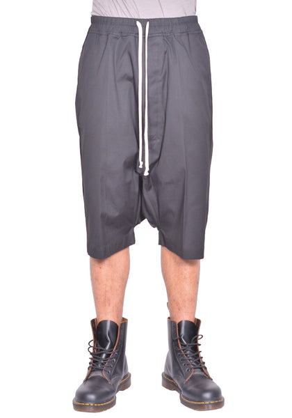 RICK OWENS MEN RICK'S PODS SHORTS  BLACK FW26 | DOSHABURI Online Shop
