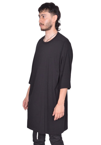 RICK OWENS MEN ShopN JUMBO T-SHIRT BLACK FW25| DOSHABURI Online Shop