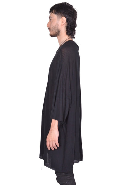 RICK OWENS MEN TOMMY T-SHIRT BLACK FW25 | DOSHABURI Online Shop