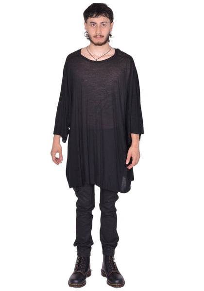 RICK OWENS MEN TOMMY T-SHIRT BLACK FW25 | DOSHABURI Online Shop