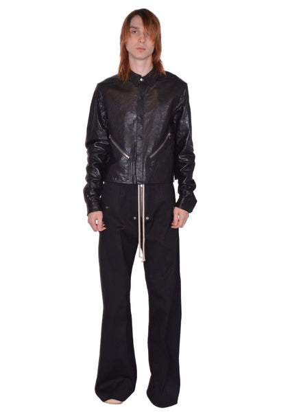 RICK OWENS MEN TOUR ALICE SHIRT JACKET BLACK SS26 | DOSHABURI Shop