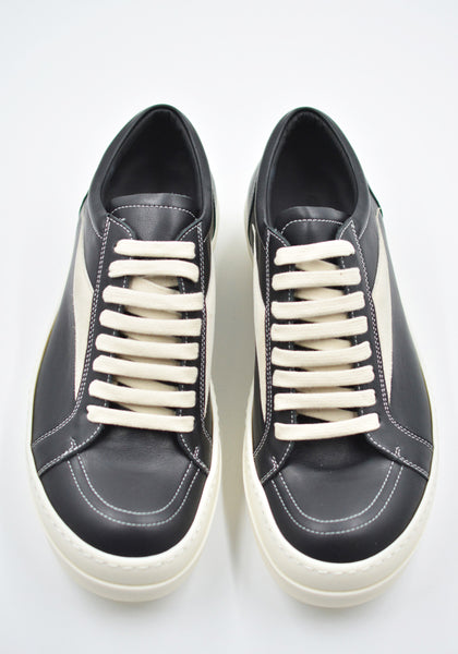RICK OWENS MEN VINTAGE SNEAKERS BLACK/MILK FW26 | DOSHABURI Shop