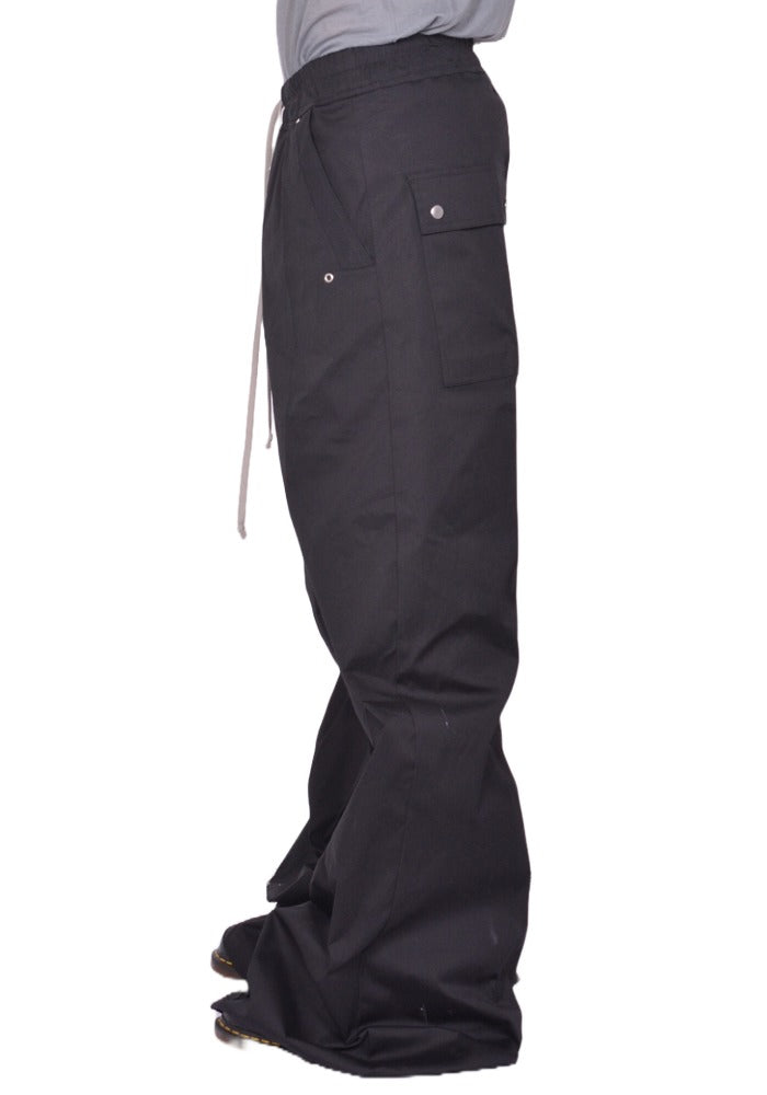 DOSHABURI通販｜RICK OWENS MEN WIDE BELA PANTS BLACK FW25