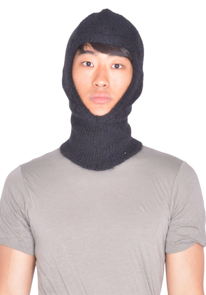 RICK OWENS PORTERVILLE SKULL BALACLAVA BLACK FW26 | DOSHABURI Shop