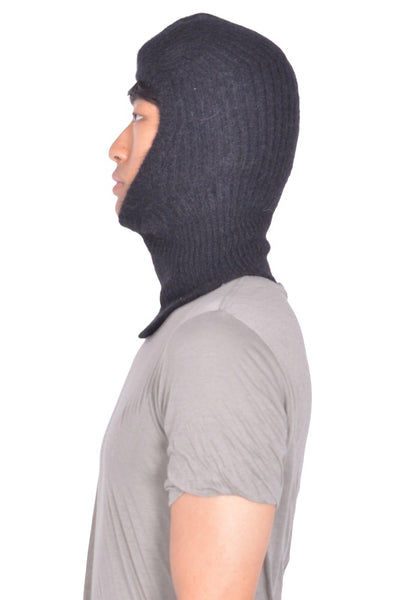 RICK OWENS PORTERVILLE SKULL BALACLAVA BLACK FW26 | DOSHABURI Shop