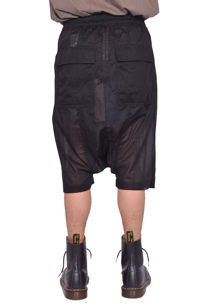DOSHABURI通販｜RICK OWENS MEN RICK'S PODS SHORTS BLACK SS25