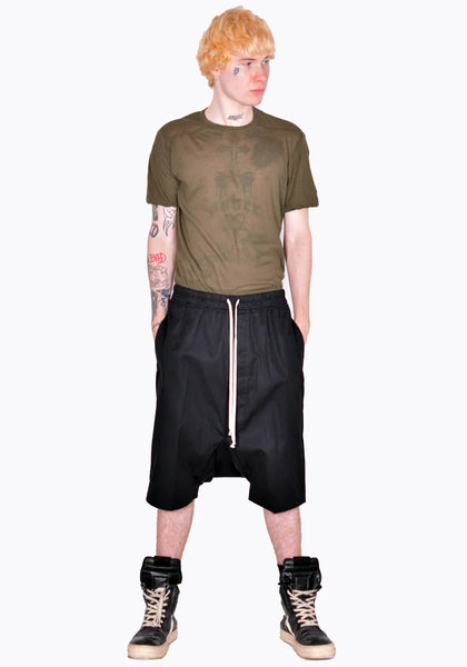 RICK OWENS RICK'S PODS SHORTS BLACK SS26 | DOSHABURI Shop