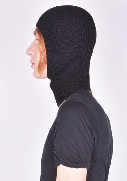RICK OWENS SPHINX SKULL BALACLAVA BLACK SS26 | DOSHABURI Online Shop