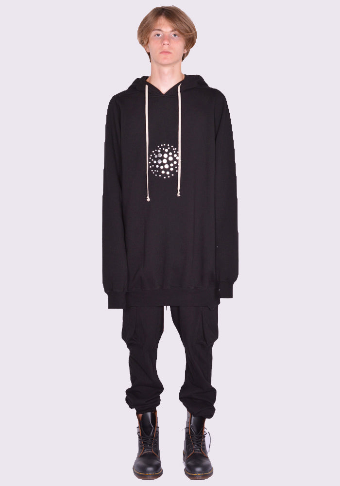 リック・オウエンス通販｜ RICK OWENS MEN SWEAT HOODIE BLACK FW24