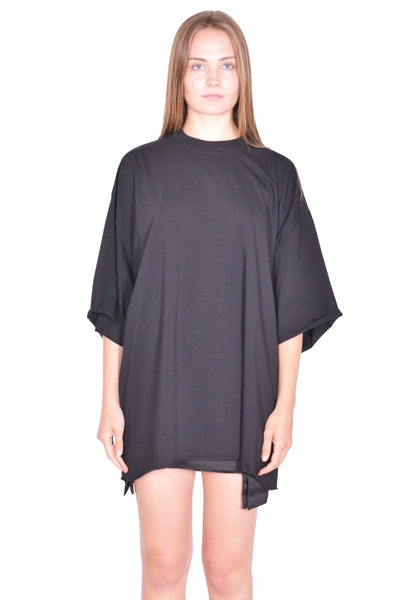 RICK OWENS TOMMY T-SHIRT BLACK SS26 | DOSHABURI Online Shop
