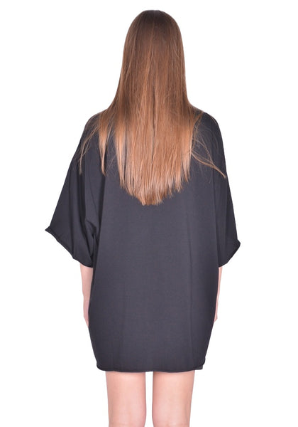 RICK OWENS TOMMY T-SHIRT BLACK SS26 | DOSHABURI Online Shop