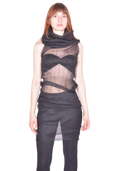 RICK OWENS TRANSPARENT TUBE 09 BLACK SS26 | DOSHABURI Online Shop