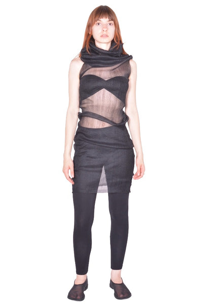 RICK OWENS TRANSPARENT TUBE 09 BLACK SS26 | DOSHABURI Online Shop