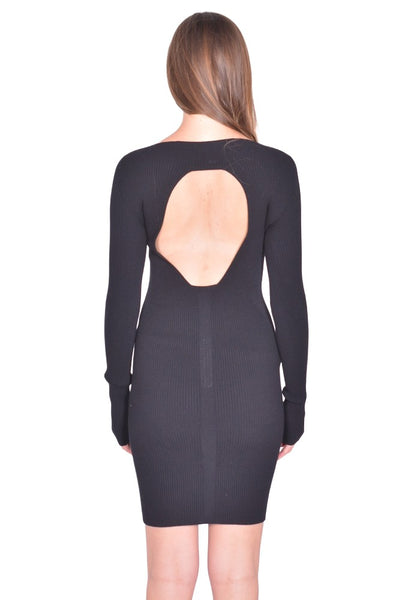 RICK OWENS WOMEN AL DRESS BLACK SS26 | DOSHABURI Online Shop