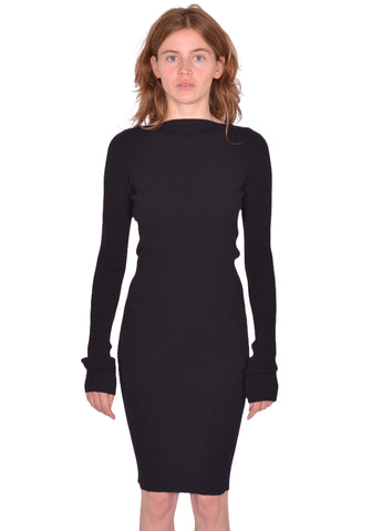 RICK OWENS WOMEN AL DRESS BLACK SS26 | DOSHABURI Online Shop