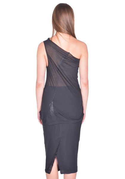 RICK OWENS WOMEN ATHENA TNAKTOP BLACK SS26 | DOSHABURI Online Shop