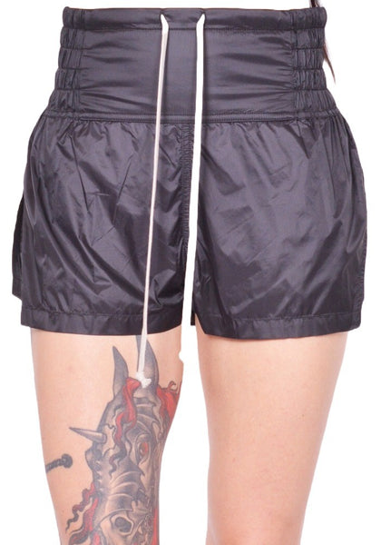RICK OWENS WOMEN BOXING SHORTS BLACK FW25 | DOSHABURI Online Shop