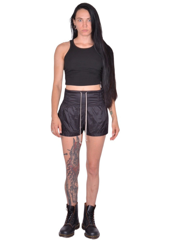 DOSHABURI通販｜RICK OWENS WOMEN BOXING SHORTS BLACK FW25