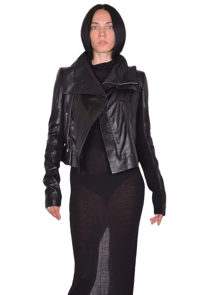 最終値下げ RICK OWENS LEATHERJACKET 正規店出品】RICK OWENS CLASSIC BIKER JACKET BLACK (RICK OWENS