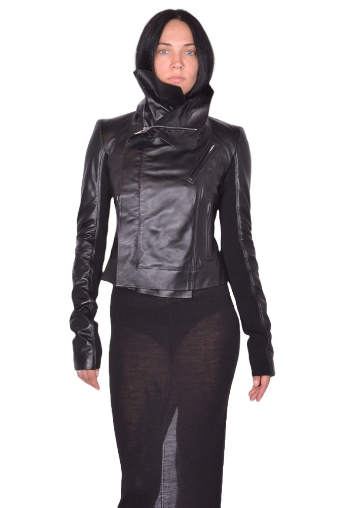 DOSHABURI通販｜RICK OWENS WOMEN CLASSIC LEATHER JACKET BLACK FW25