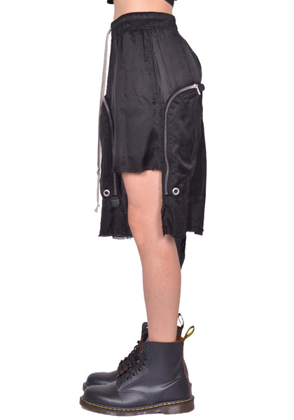 RICK OWENS WOMEN DRACCA SKIRT BLACK FW25｜DOSHABURI Online Shop