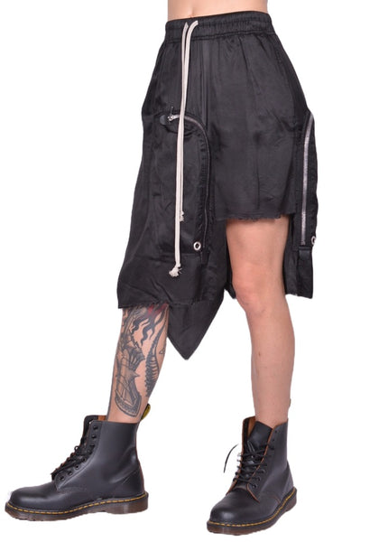 RICK OWENS WOMEN DRACCA SKIRT BLACK FW25｜DOSHABURI Online Shop