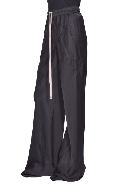 RICK OWENS WOMEN DRAWSTRING BIAS PANTS BLACK FW25 | DOSHABURI Shop