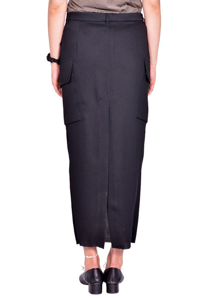 RICK OWENS WOMEN FIRBANKS SKIRT BLACK SS26 | DOSHABURI Shop