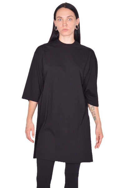 RICK OWENS WOMEN JUMBO T-SHIRT BLACK FW25 | DOSHABURI Online Shop