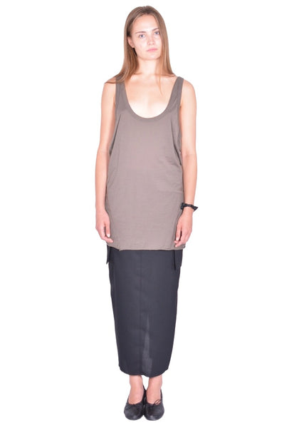 RICK OWENS WOMEN PONY TANKTOP DUST SS26 | DOSHABURI Shop