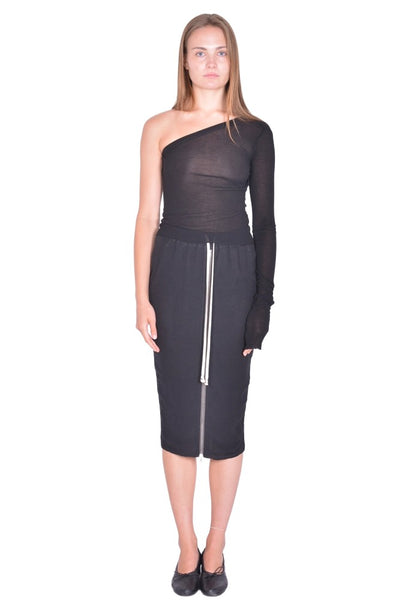 RICK OWENS ZIGGY T-SHIRT BLACK SS26 | DOSHABURI Online Shop 