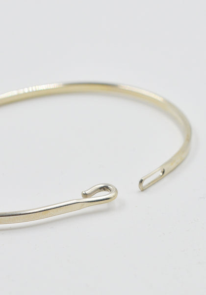 WERKSTATT:MÜNCHEN M2640 SILVER BANGLE HOOK PLAIN | DOSHABURI Shop