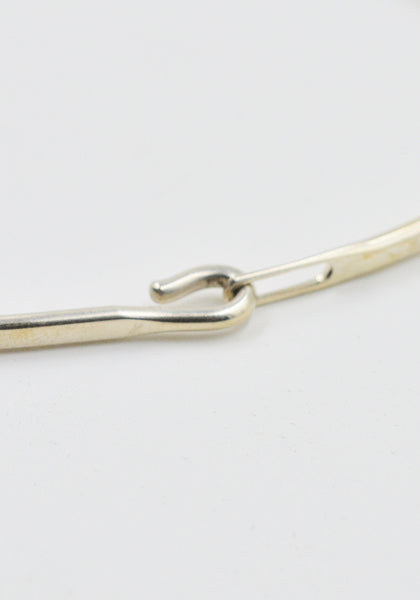 WERKSTATT:MÜNCHEN M2640 SILVER BANGLE HOOK PLAIN | DOSHABURI Shop
