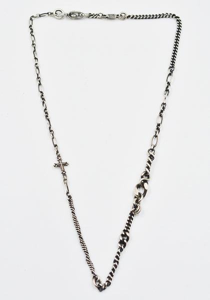 WERKSTATT:MÜNCHEN M3851 FAITH LOVE HOPE CHOKER NECKLACE SILVER | DOSHABURI Shop