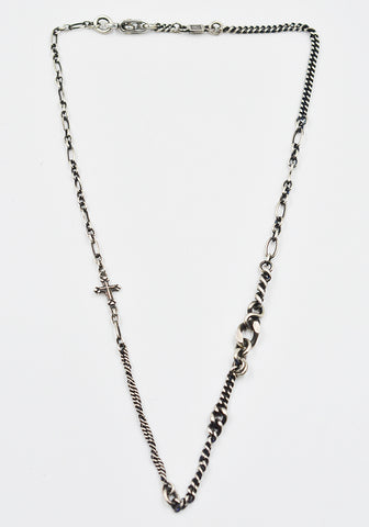 WERKSTATT:MÜNCHEN M3851 FAITH LOVE HOPE CHOKER NECKLACE SILVER | DOSHABURI Shop