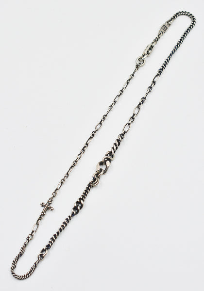 WERKSTATT:MÜNCHEN M3851 FAITH LOVE HOPE CHOKER NECKLACE SILVER | DOSHABURI Shop