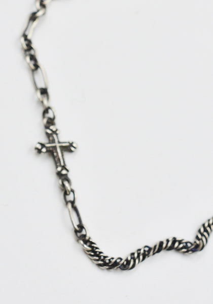 WERKSTATT:MÜNCHEN M3851 FAITH LOVE HOPE CHOKER NECKLACE SILVER | DOSHABURI Shop
