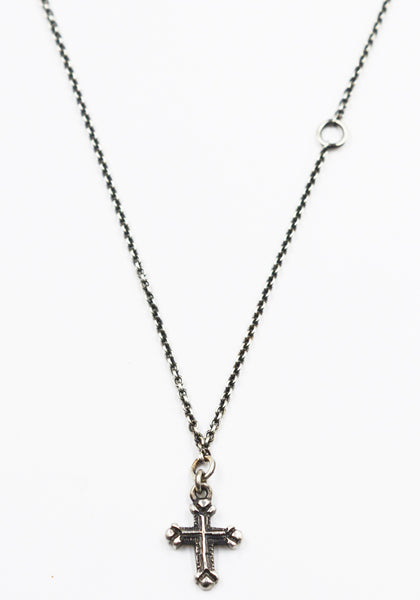 WERKSTATT MÜNCHEN M7410 CHAIN MINI NECKLACE CROSS | DOSHABURI Shop