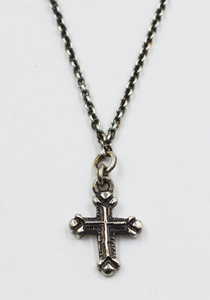 WERKSTATT MÜNCHEN M7410 CHAIN MINI NECKLACE CROSS | DOSHABURI Shop